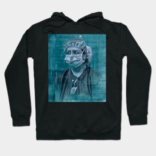 Nurse Nish - Drawing by Adelaide Artist Avril Thomas - South Australian Artist Hoodie